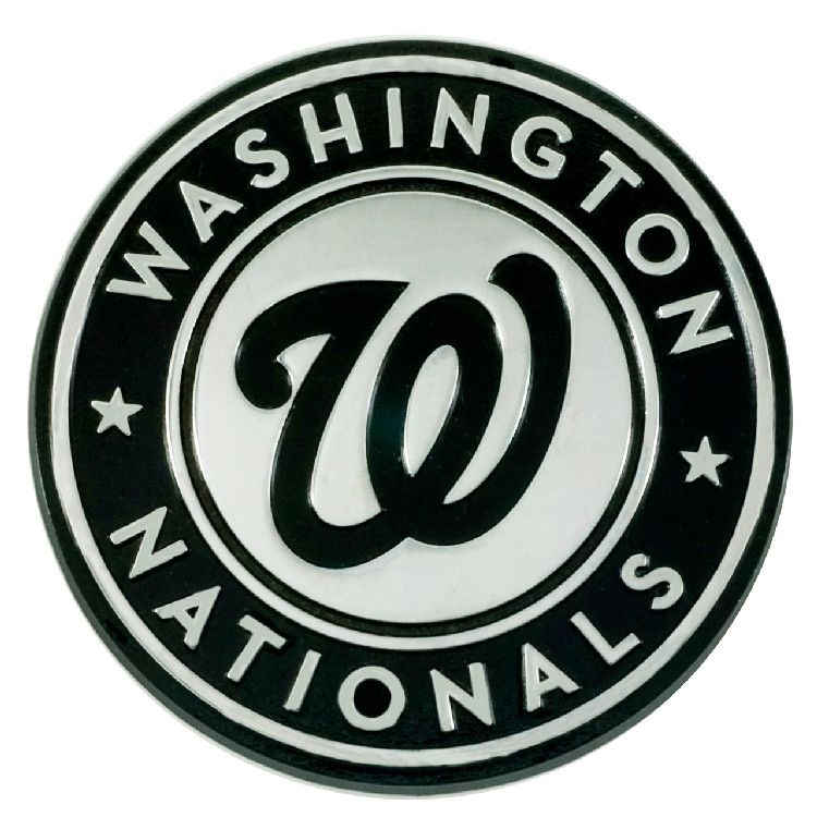 Washington Nationals Auto Emblem Premium Metal Chrome
