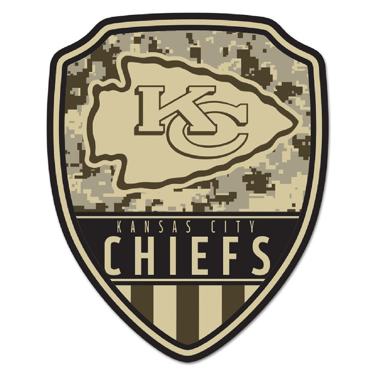 Kansas City Chiefs Sign Wood 11x14 Shield Shape