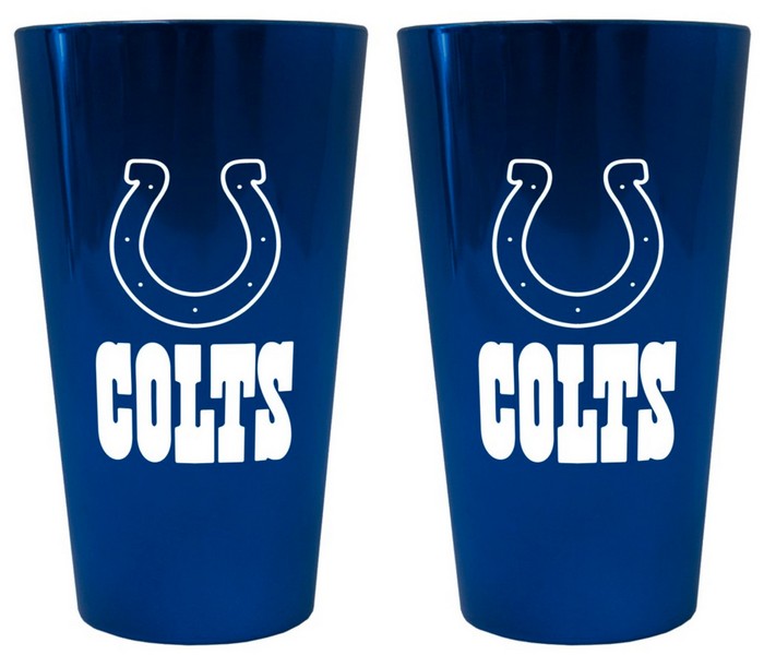 Indianapolis Colts Lusterware Pint Glass - Set of 2