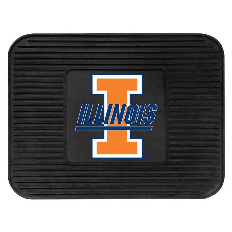 Illinois Fighting Illini Car Mat Heavy Duty Vinyl Rear Seat