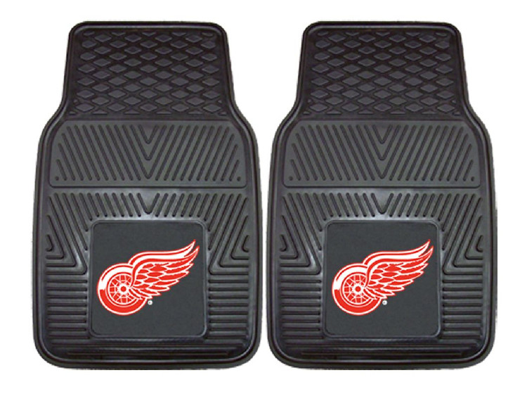 Detroit Red Wings Car Mats Heavy Duty 2 Piece Vinyl