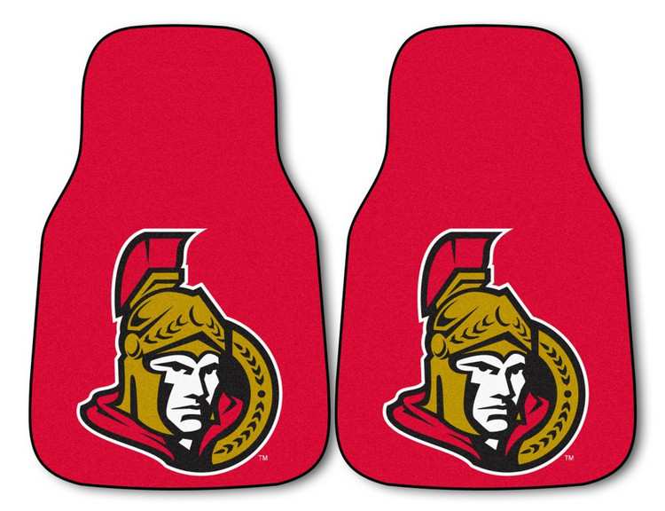 Ottawa Senators Car Mats Printed Carpet 2 Piece Set
