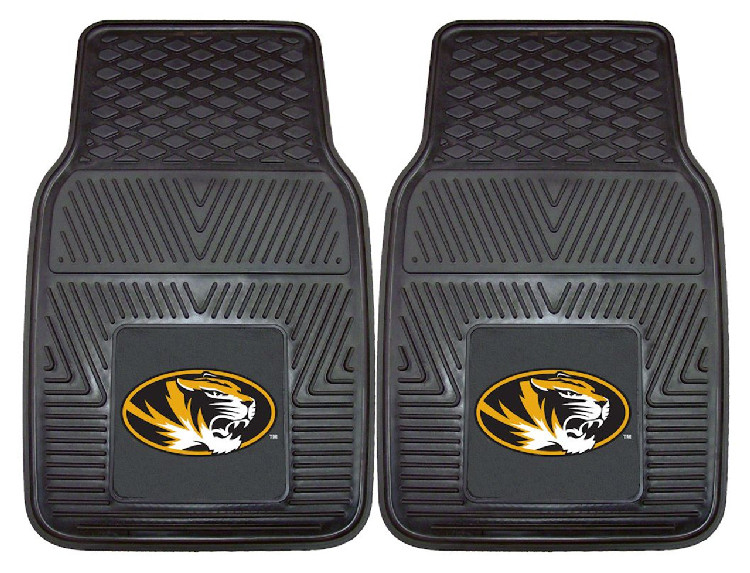 Missouri Tigers Heavy Duty 2-Piece Vinyl Car Mats