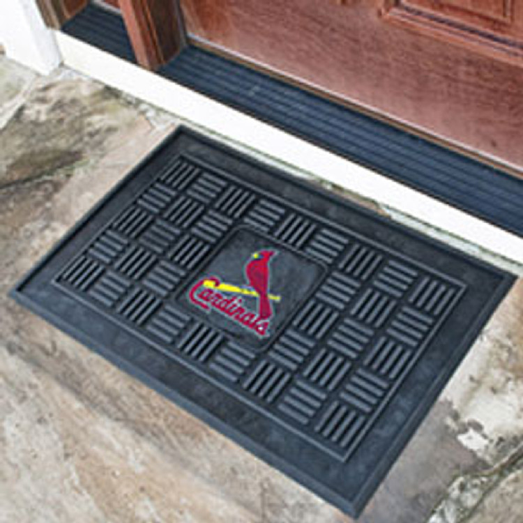 St. Louis Cardinals Door Mat 19x30 Medallion