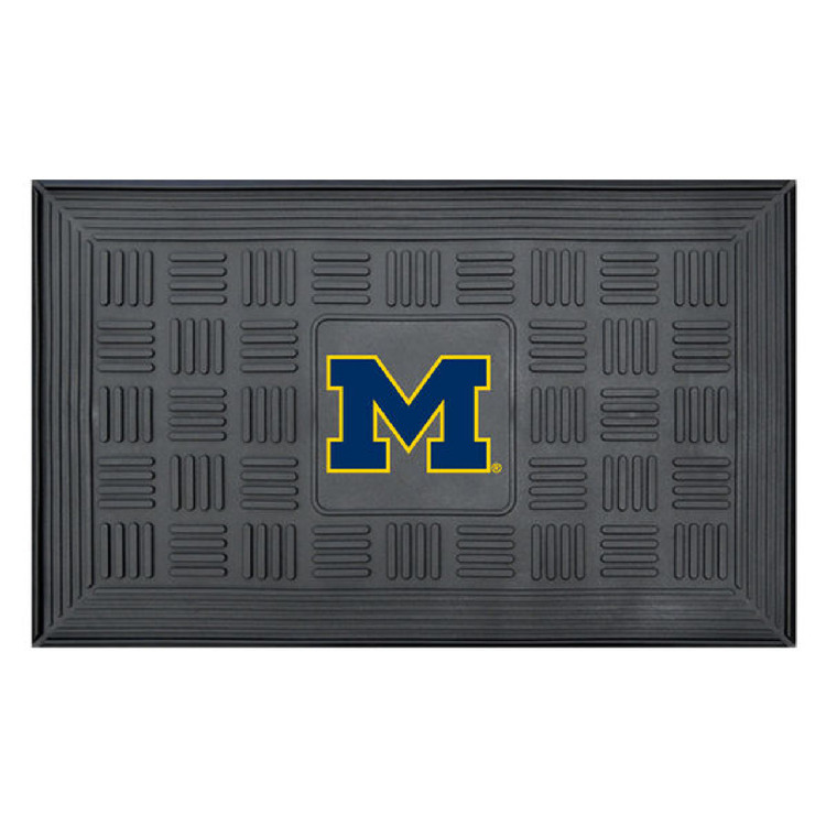 Michigan Wolverines Door Mat 19x30 Medallion