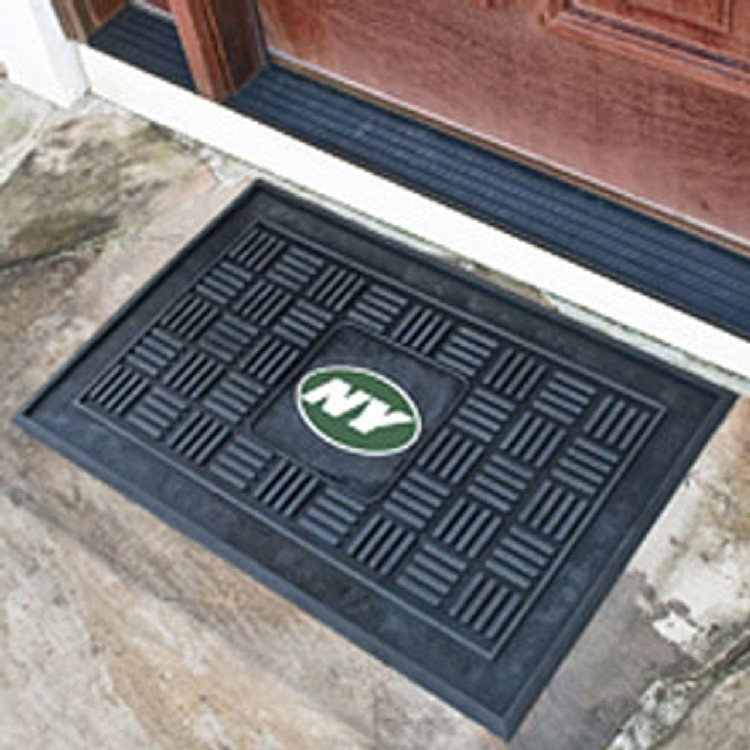 New York Jets Door Mat Medallion 19x30