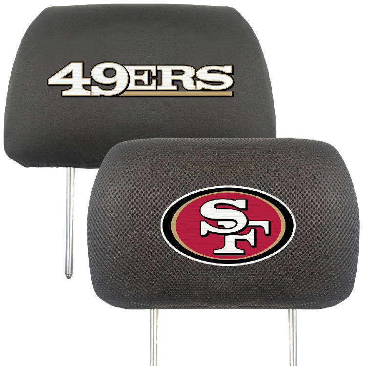 San Francisco 49ers Headrest Covers FanMats