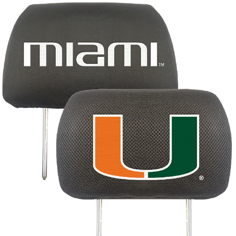 Miami Hurricanes Headrest Covers FanMats