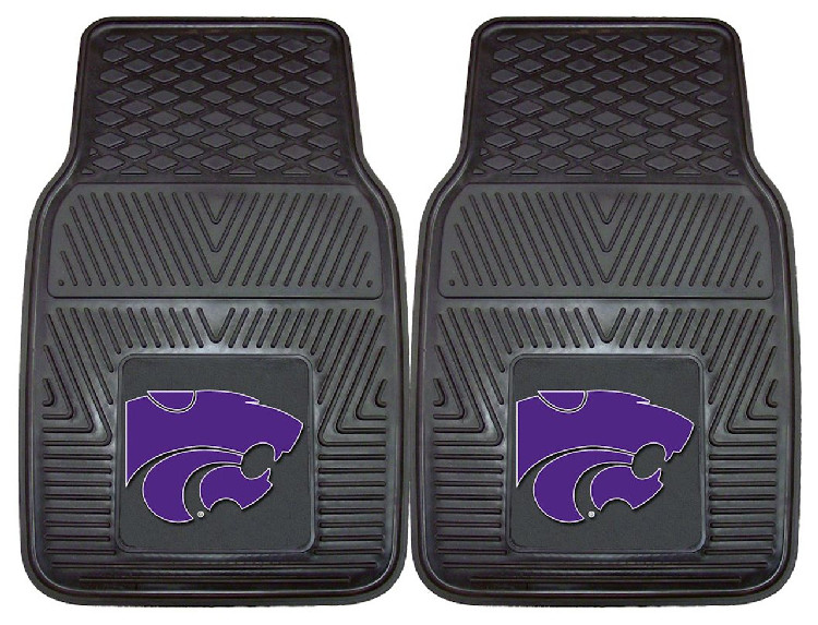 Kansas State Wildcats Car Mats Heavy Duty 2 Piece Vinyl