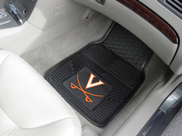 Virginia Cavaliers Car Mats Heavy Duty 2 Piece Vinyl