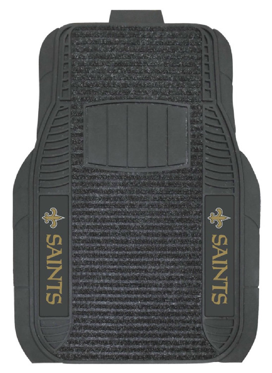 New Orleans Saints Car Mats Deluxe Set