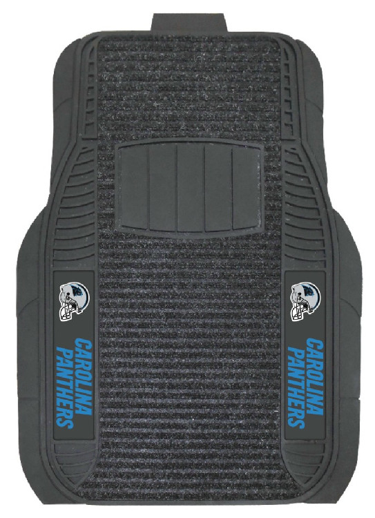 Carolina Panthers Car Mats Deluxe Set