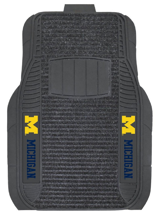 Michigan Wolverines Car Mats - Deluxe Set