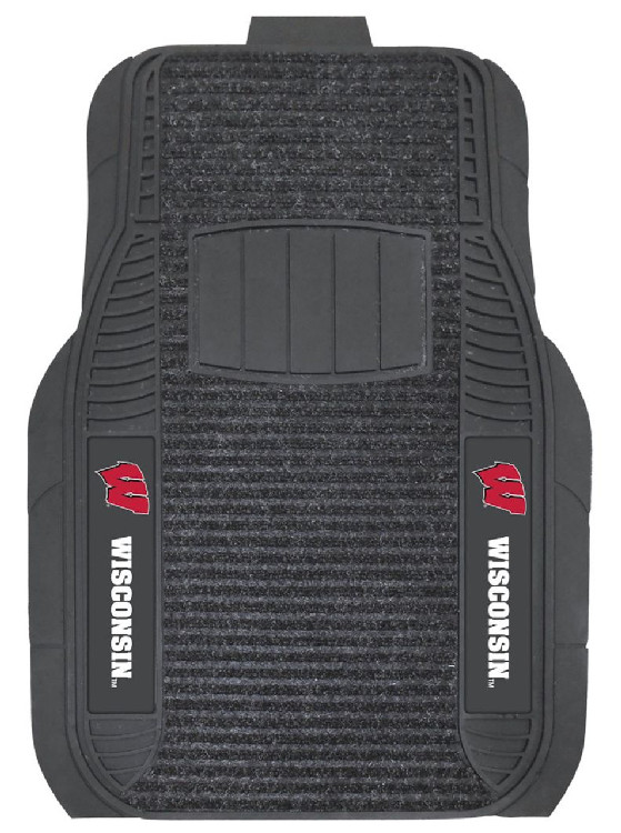 Wisconsin Badgers Car Mats - Deluxe Set