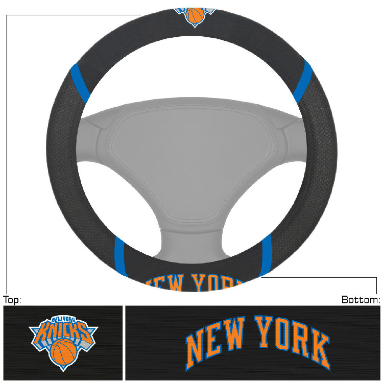 New York Knicks Steering Wheel Cover Mesh/Stitched