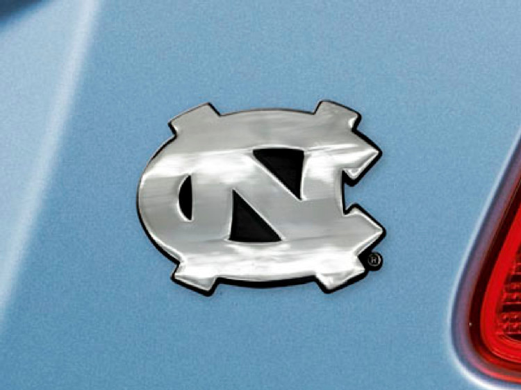 North Carolina Tar Heels Auto Emblem Premium Metal Chrome