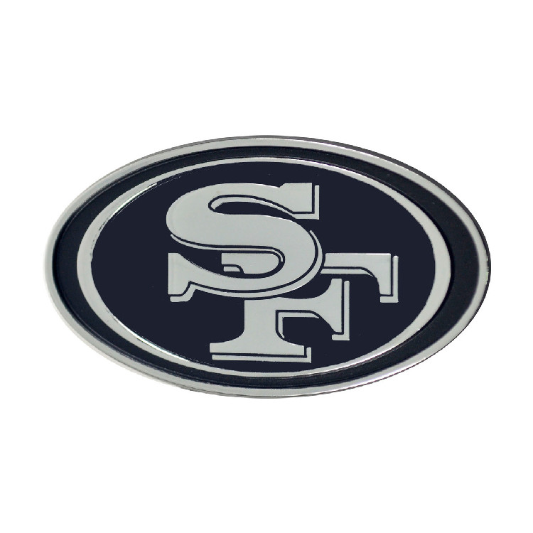 San Francisco 49ers Auto Emblem Premium Metal Chrome