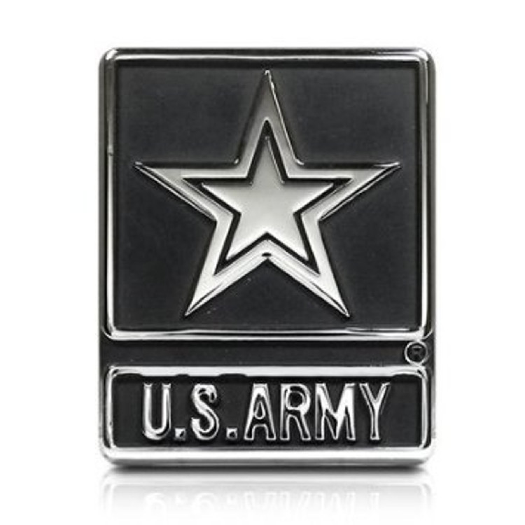 US Army Auto Emblem - Premium Metal