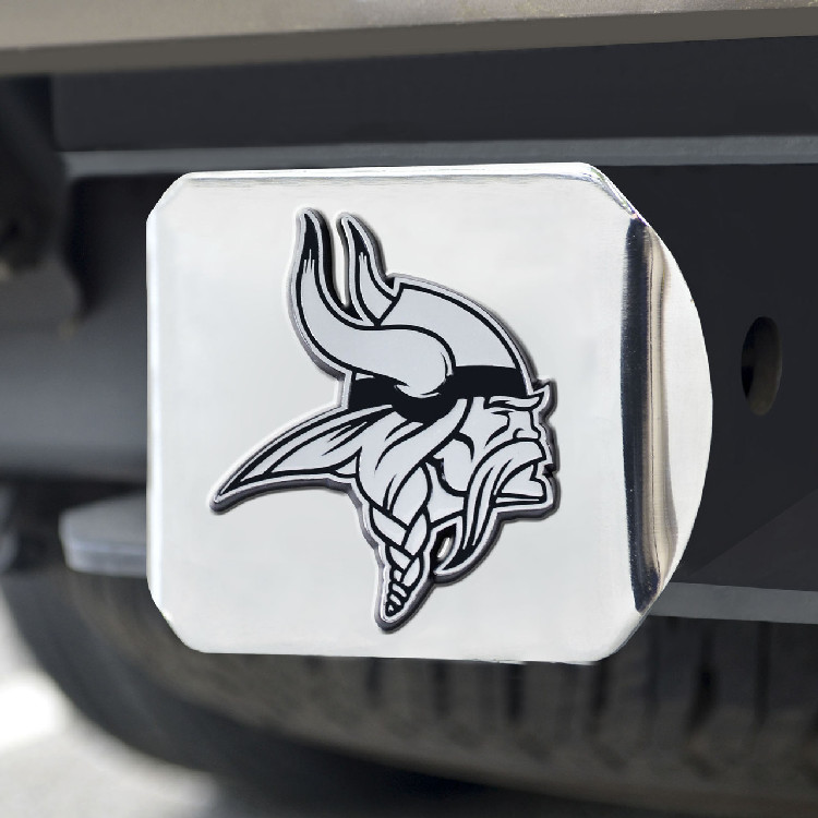 Minnesota Vikings Hitch Cover Chrome Emblem on Chrome