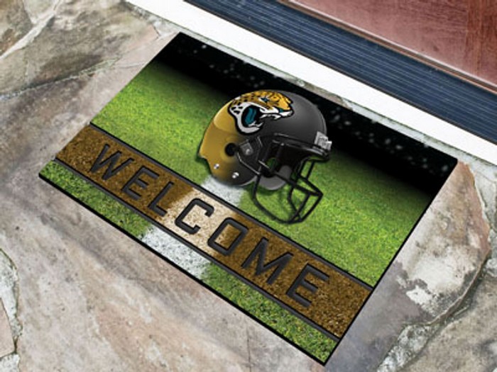 Fanmats Jacksonville Jaguars Door Mat 18x30 Welcome Crumb Rubber -