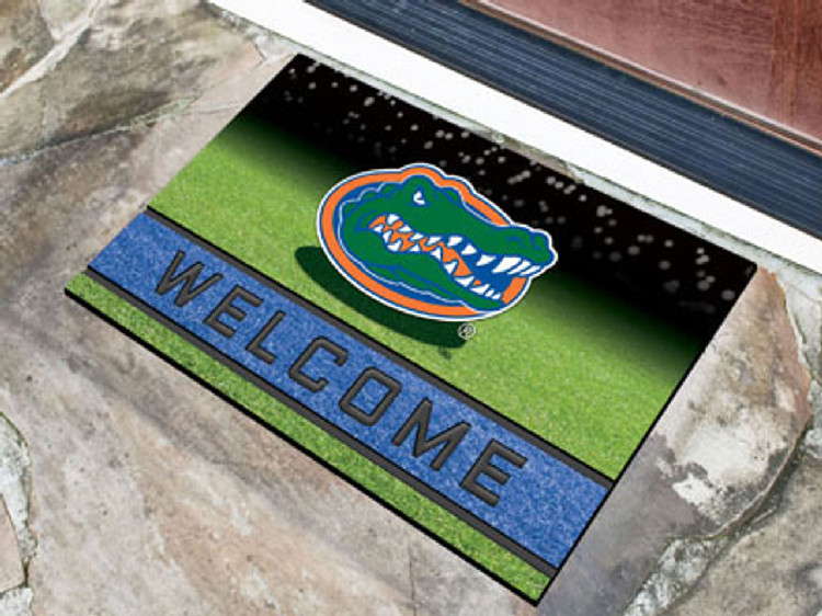 Florida Gators Door Mat 18x30 Welcome Crumb Rubber