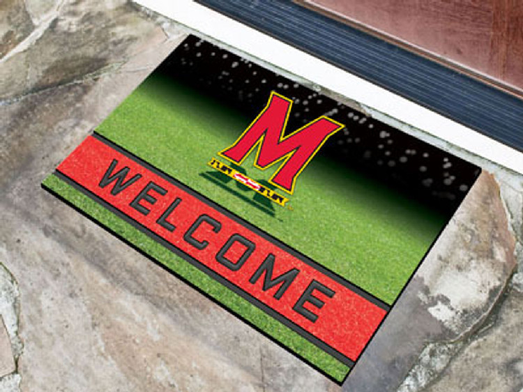 Maryland Terrapins Door Mat 18x30 Welcome Crumb Rubber