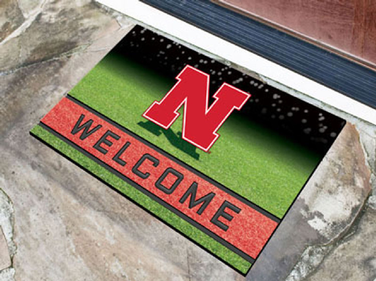 Nebraska Cornhuskers Door Mat 18x30 Welcome Crumb Rubber