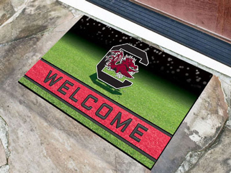 South Carolina Gamecocks Door Mat 18x30 Welcome Crumb Rubber