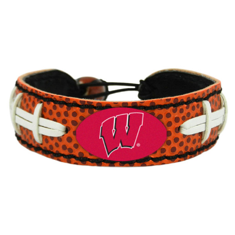 Wisconsin Badgers Bracelet Classic Football CO