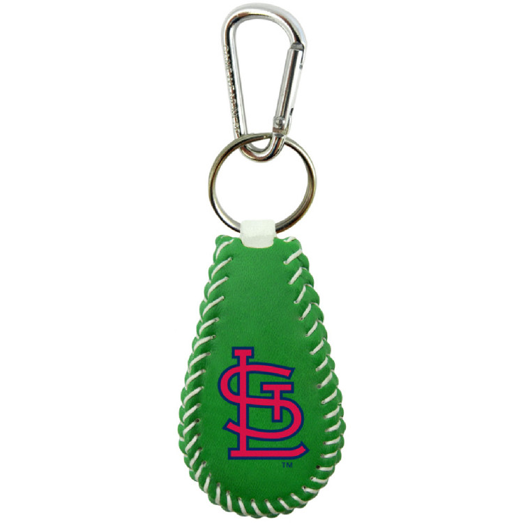 St. Louis Cardinals Keychain Baseball St. Patrick's Day CO