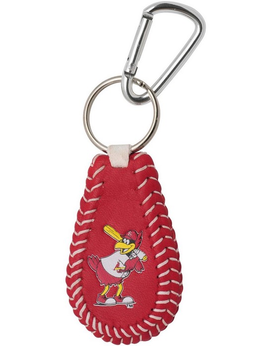 St. Louis Cardinals Keychain Team Color Baseball Fred Bird Mascot CO