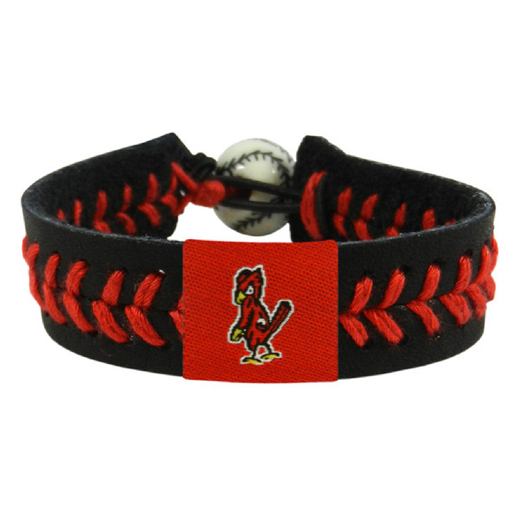 St. Louis Cardinals Bracelet Team Color Baseball Angry Bird Black CO