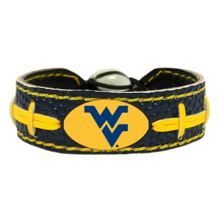 West Virginia Mountaineers Bracelet Team Color Football CO