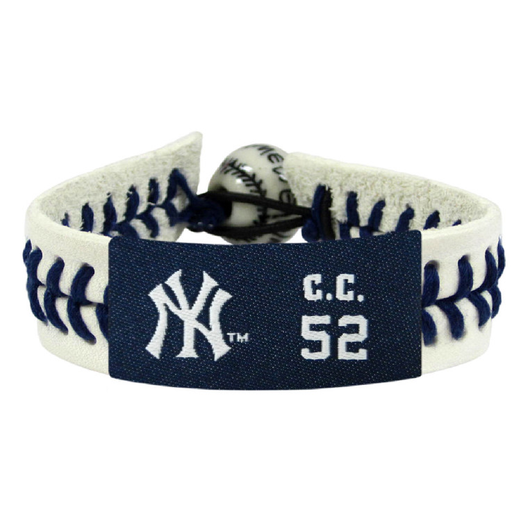 New York Yankees Bracelet Genuine Baseball CC Sabathia CO