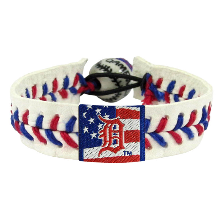 Detroit Tigers Bracelet Baseball Stars and Stripes CO