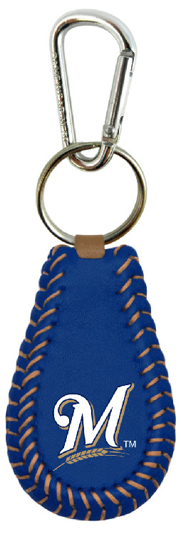 Milwaukee Brewers Keychain Team Color Baseball CO