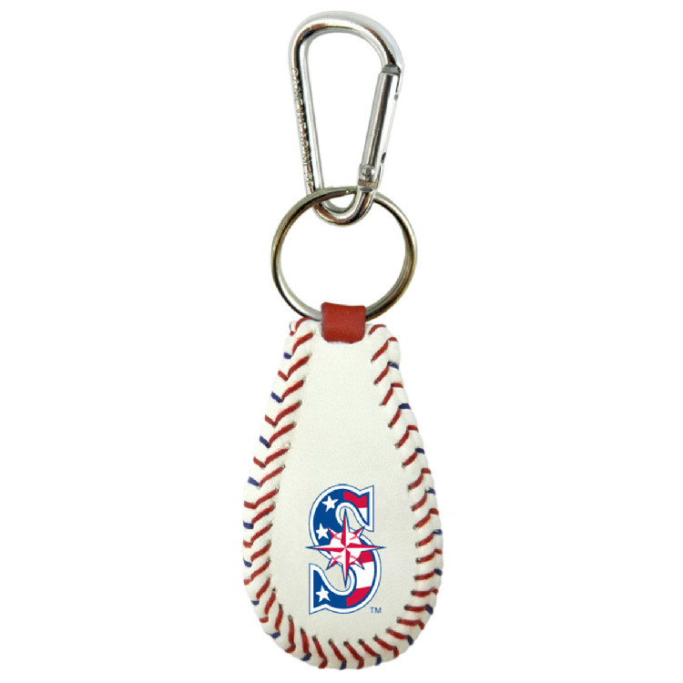 Seattle Mariners Keychain Classic Baseball Stars and Stripes CO