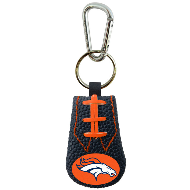 Denver Broncos Keychain Team Color Football CO