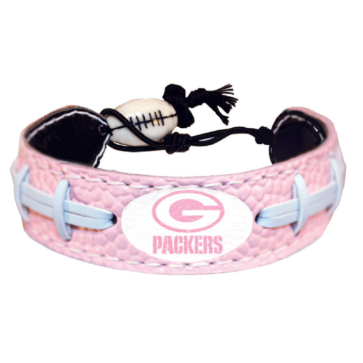 Green Bay Packers Bracelet Pink Football CO