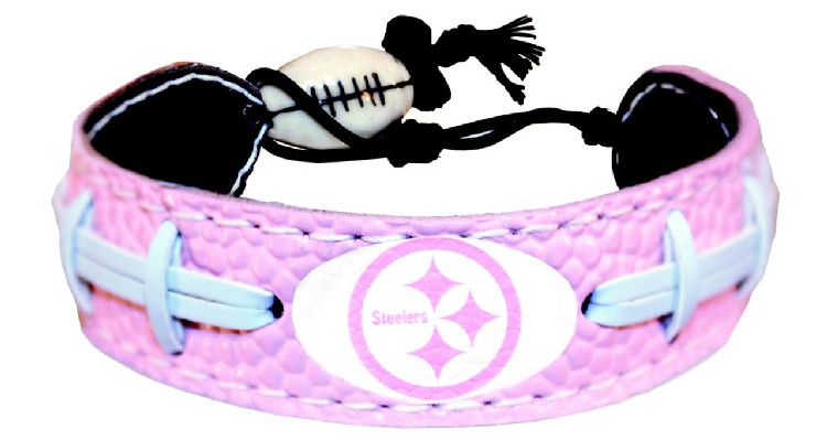 Pittsburgh Steelers Bracelet Pink Football CO