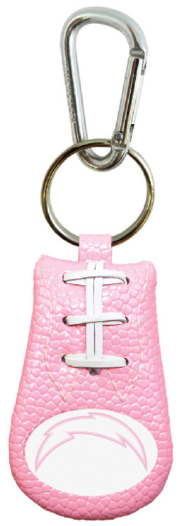 Los Angeles Chargers Keychain Football Pink CO