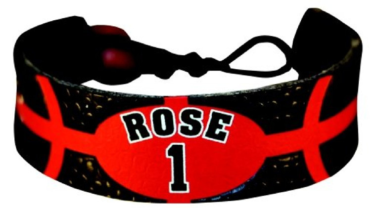 Chicago Bulls Bracelet Team Color Basketball Derek Rose Design CO