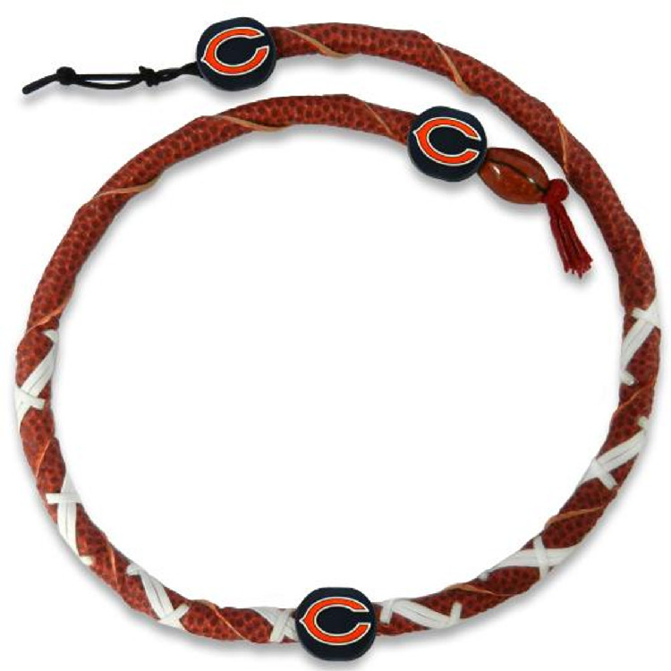 Chicago Bears Necklace Spiral Football CO