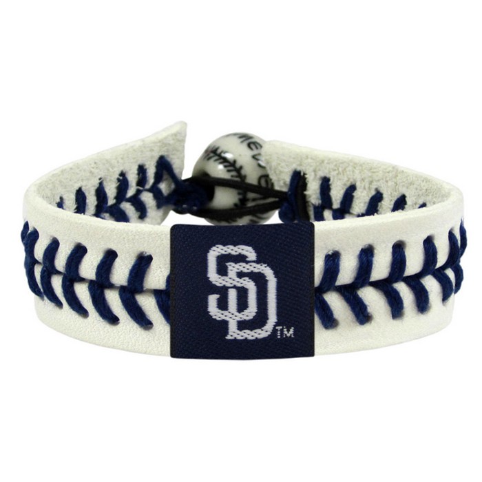 San Diego Padres Bracelet Genuine Baseball CO