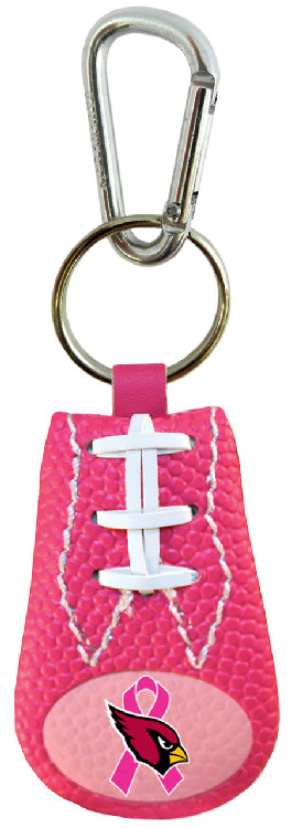 Arizona Cardinals Keychain Pink Football Breast Cancer Awareness Ribbon