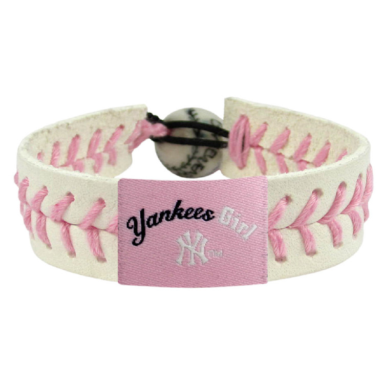 New York Yankees Bracelet Baseball Pink Yankee Girl CO