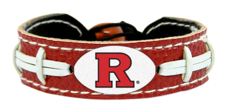 Rutgers Scarlet Knights Team Color Football Bracelet