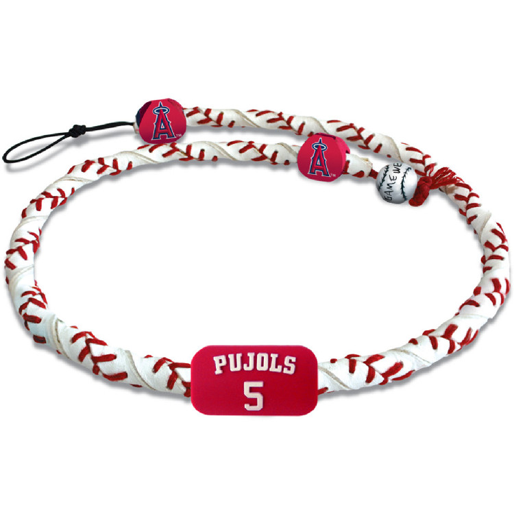 Los Angeles Angels Necklace Spiral Baseball Albert Pujols CO