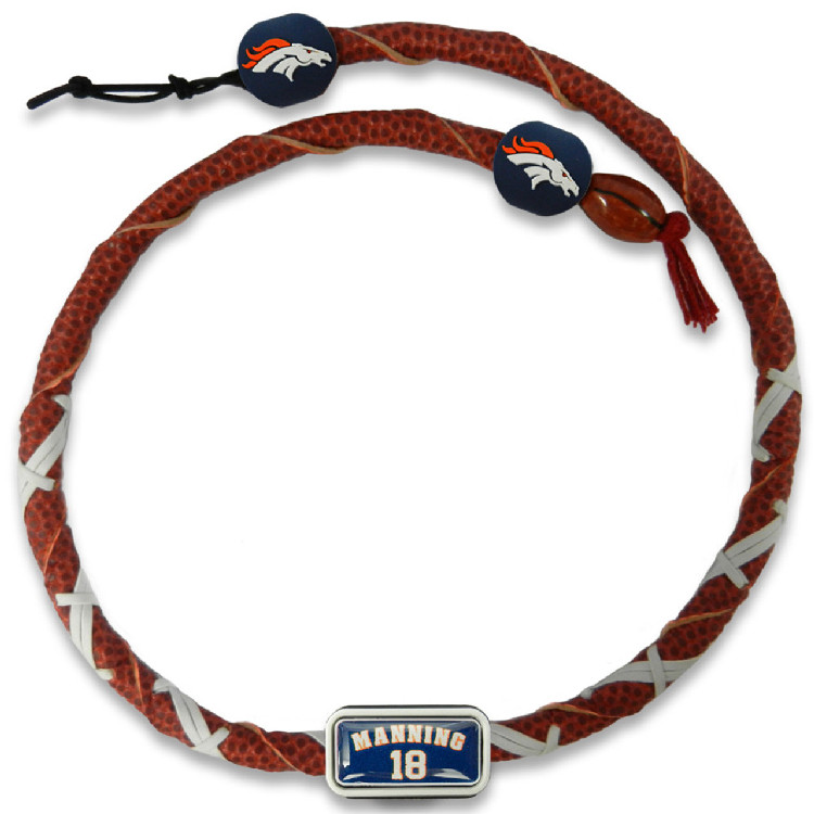 Denver Broncos Necklace Spiral Football Peyton Manning Design CO