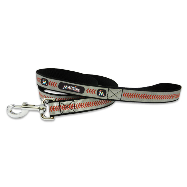 Miami Marlins Pet Leash Reflective Baseball Size Small